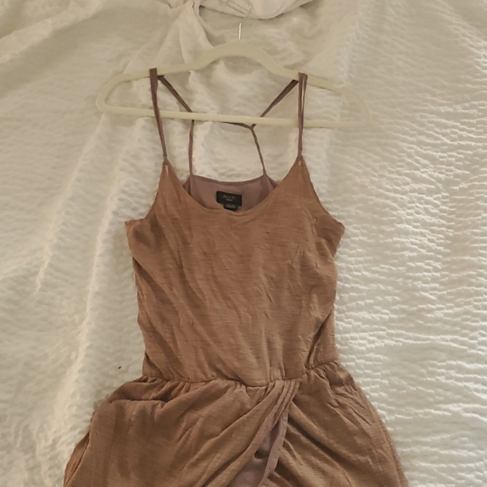 Warm brown goddess maxi dress